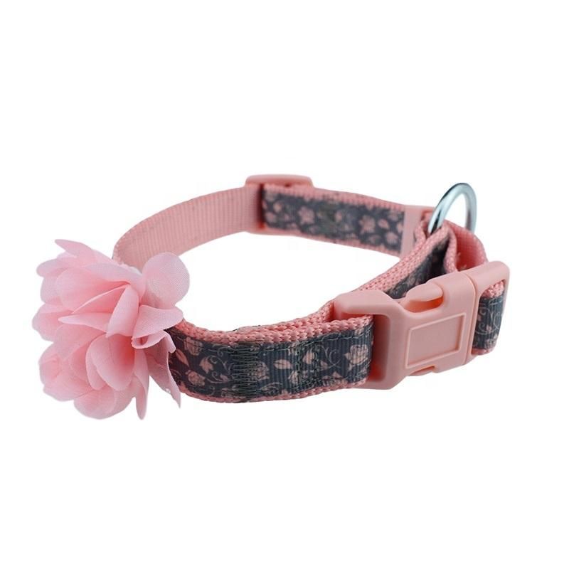 Wholesale Custom Personalized Fashion Flower Dog Collar for Puppy Pet Cat