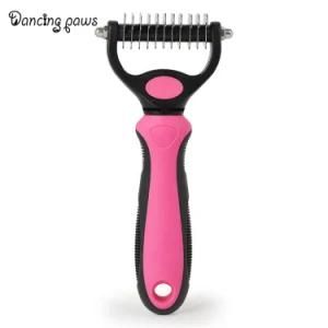 Economical Design Plastic Stainless Steel Hair Cleaning Massage Pet Grooming Brush