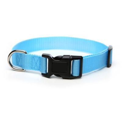 OEM Custom Luxury Personalized Logo Adjustable Blank Plain Nylon Pet Dog Collars