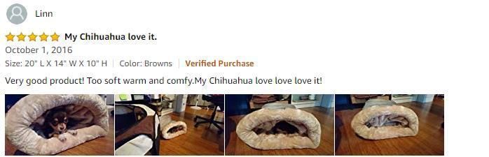 Best Cat Bed 2-in-1 Cave Plush Lining Cat Igloo Bed
