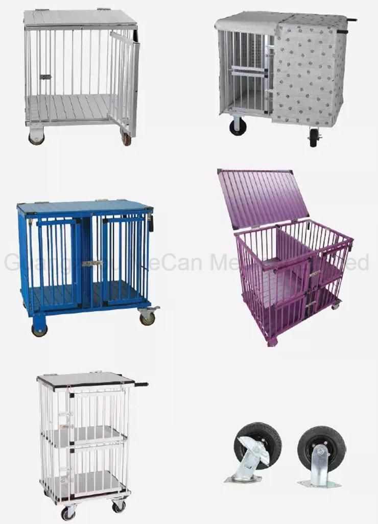 Portable Trolley Dog Show Aluminum Cage