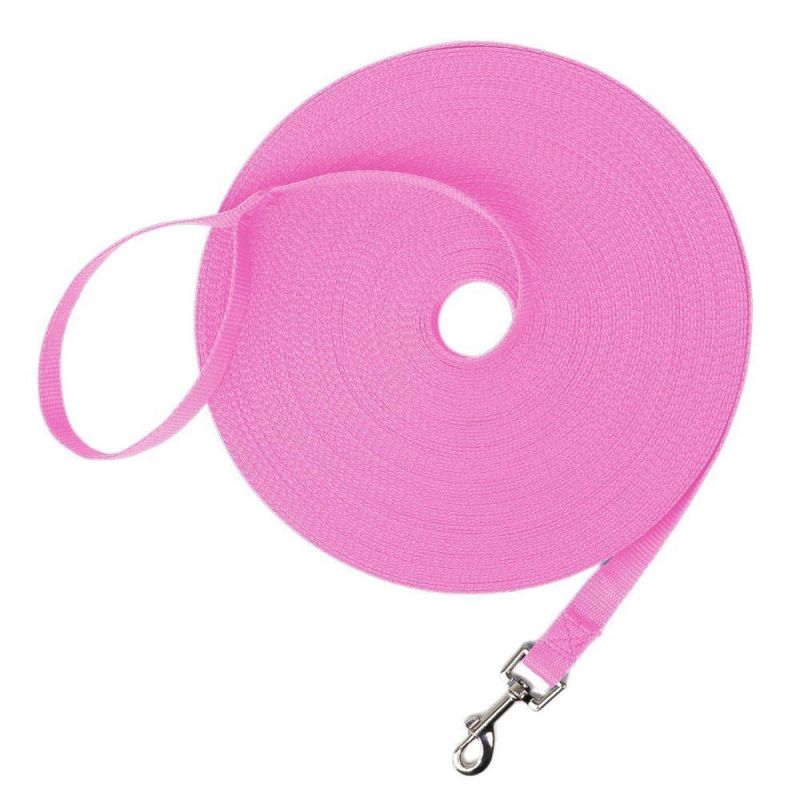 Hot Selling Custom Logo Colorful 15FT 20FT 30FT Nylon Training Leash for Dog Pet Supplier, Dog Leash Manufacturers