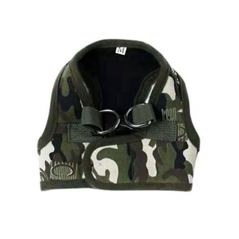 Fashionable Leopard Camouflage Print Dog Harness Vest for Small Medium Dog