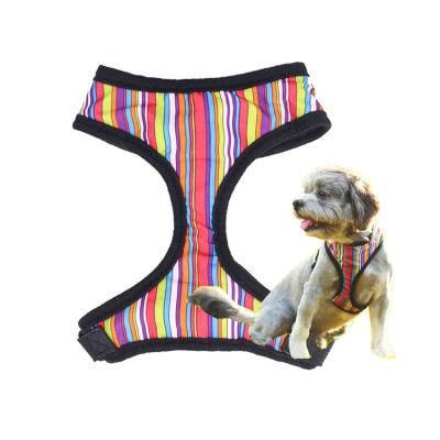 Factory Wholesale Custom Logo, Customized Pattern Adjustable Soft Mesh Padded Reversible Dog Harness/