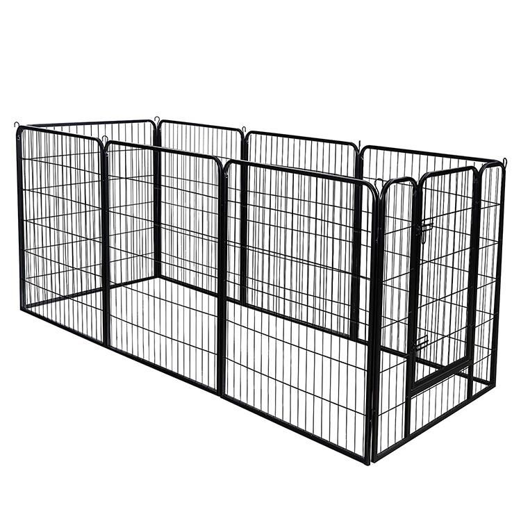 Available Large Foldable Pet Cages Carriers Dog Kennels Black Metal Pet Cages