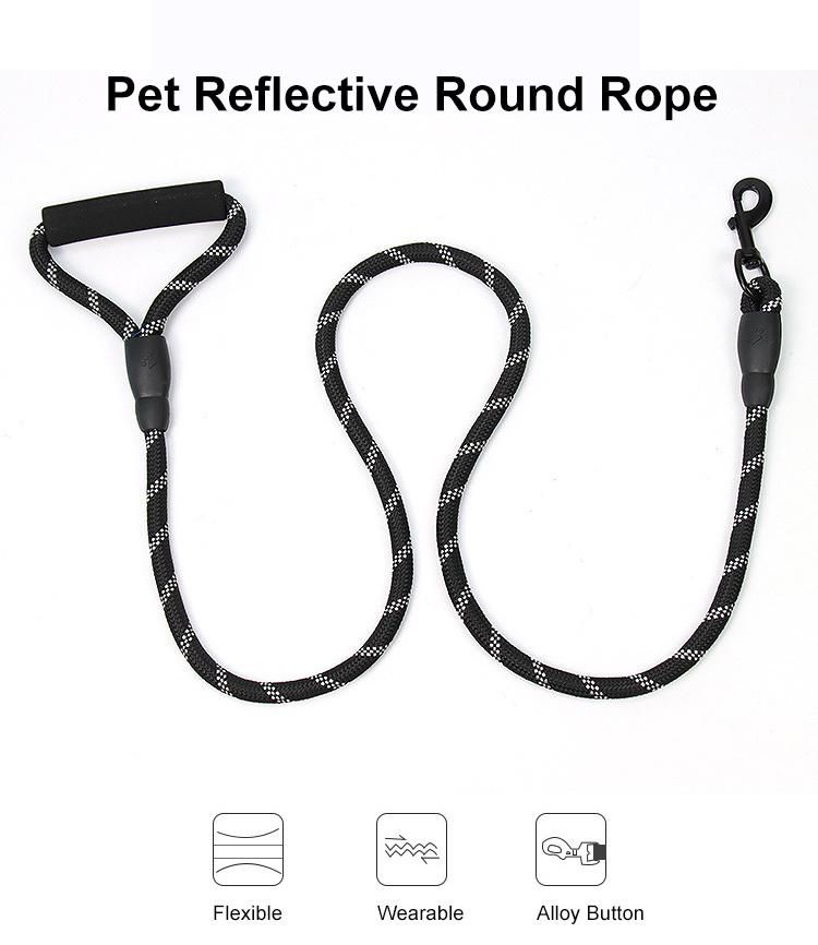 Various Colors Wholesale High Quality Dog Leash Nylon Reflective Comfort Dog Leash No Pull//