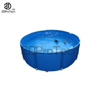 Commercial Farming Round Fish Breeding Tanks/ Pond Biofloc Fish Tank PVC From Zdprotech.