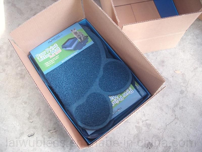 Waterproof Doormat Rug Puppy Dog Feeding Mat Paw Animal Door Mat  Paw Print Door Mat