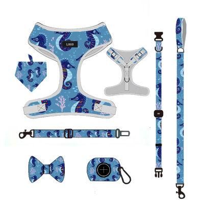 Ajustable Dog Vest Harness Padded Polyester Harnesses for Dogs Custom Pattern Pet Harness OEM Dog Supplies/Dog Harness