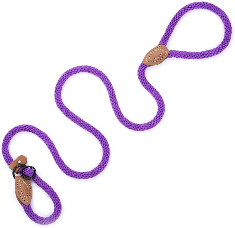 Strong Soft Dog Slip Leash Premium Poly Cotton Soft Comfortable Rope Leash