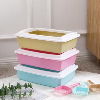 Wholesale Mulicolor Plastic Classical Cat Toilet Cat Litter Box