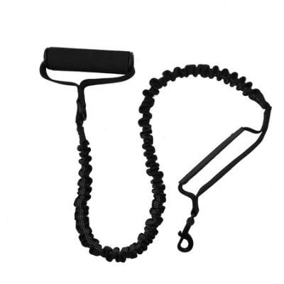 Double Handle Bungee Dog Leash with Night Reflective Thread