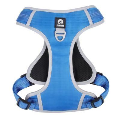 Two Leash Clips Dog Harness with Breathable Mesh Fabric Pet Harness Training Dog Harness