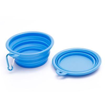 Wholesale Portable 350ml TPE Colorful Frame Pet Bowl Collapsible Pet Travel Eating Bowl