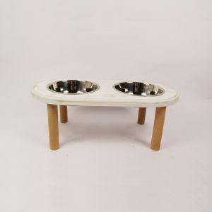 Ecofriendly Carb MDF Wooden Pet Raised Bowl Stand