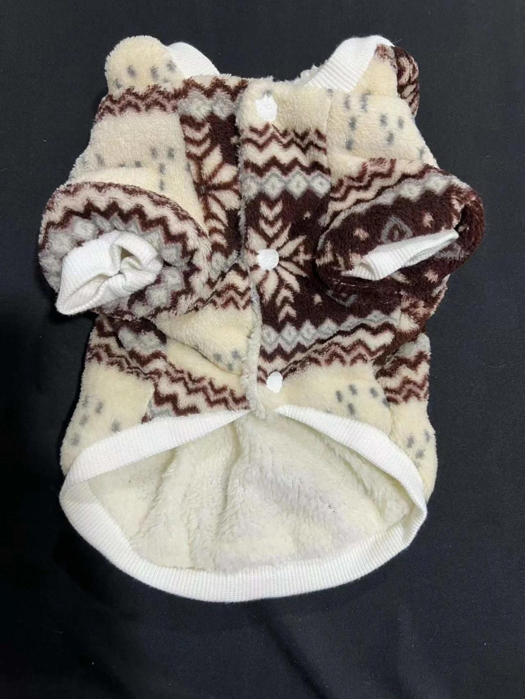 Dog Clothes Hoodie Printing Fleece Dog Clothing