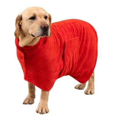 High-Quality Pet Dog Super Soft 2-Layer Towel Bathrobe for Dog