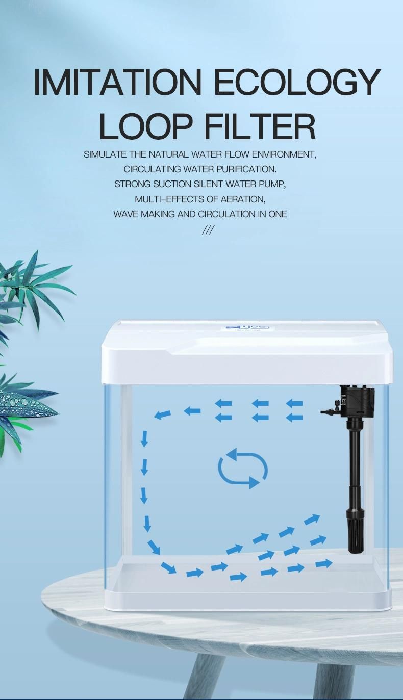 Yee Aquarium Pet Supply Glass Fish Tank Ecological Tank