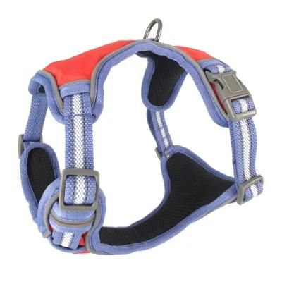 Dog Harness Breathable Safe Adjustable Lightweight Reflective Portable Outdoor Wholesale Dog Products