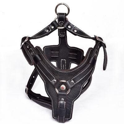 Amazon&prime;s Best-Selling Non-Tension Luxury Leather Special-Shaped Pet Dog Vest Harness