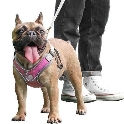 Personalized 3 Colors Sport, Casual Reflective Puppy French Bulldog Polyester Dog Vest Harnesses