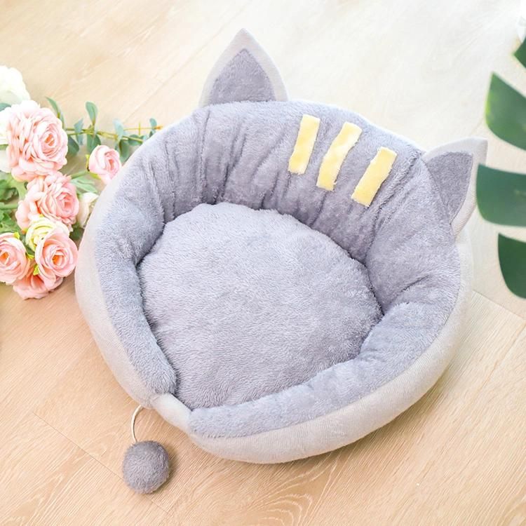 Wholesale Removable Washable Cute Pet Nest Cat Nest Kennel Plush Pet Mat Pad Cushion Pet Accessories for Cats Dogs Puppy Kitty Bed