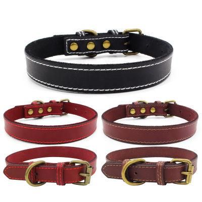 Genuine LED Leather Dog Collar Pet Lead for Dog