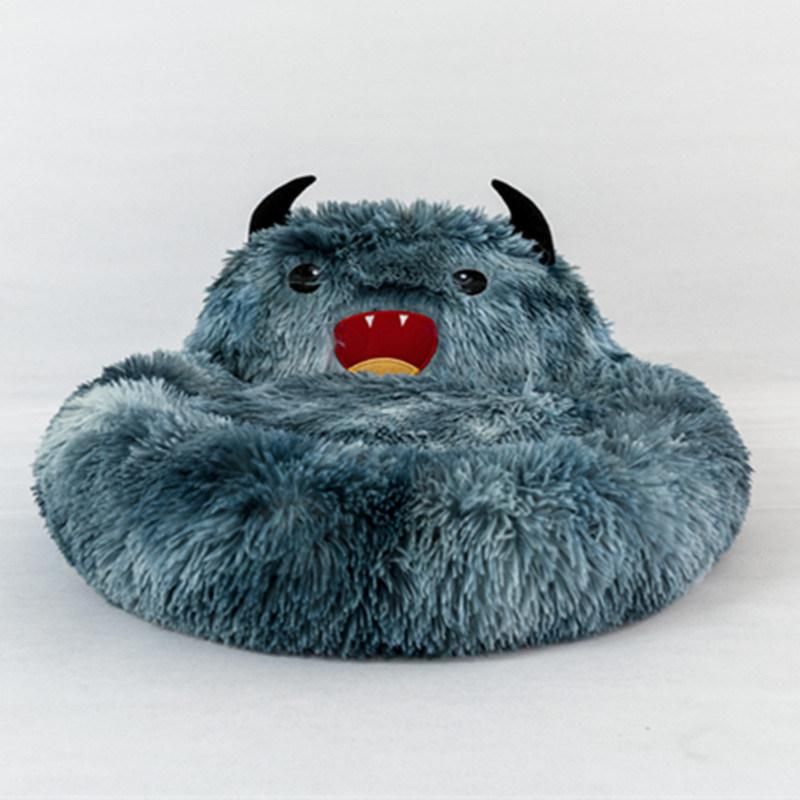 Long Plush Monster Design Pet Bed Cat Bed Pet Sofa