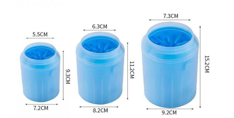 Eco-Friendly Pet Supply TPR Material Pet Dog Paw Clean Cup Washing Cup