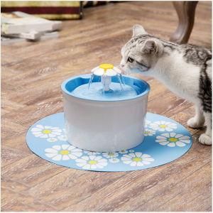 Cat and Dog Water Fountain Pet Waterer Dispenser Water Feeder Blue