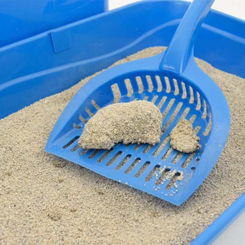 Cat Toilet Cleaning Set Storage Bucket Cat Litter Shovel Brush Multi-Function Cat Litter Basin