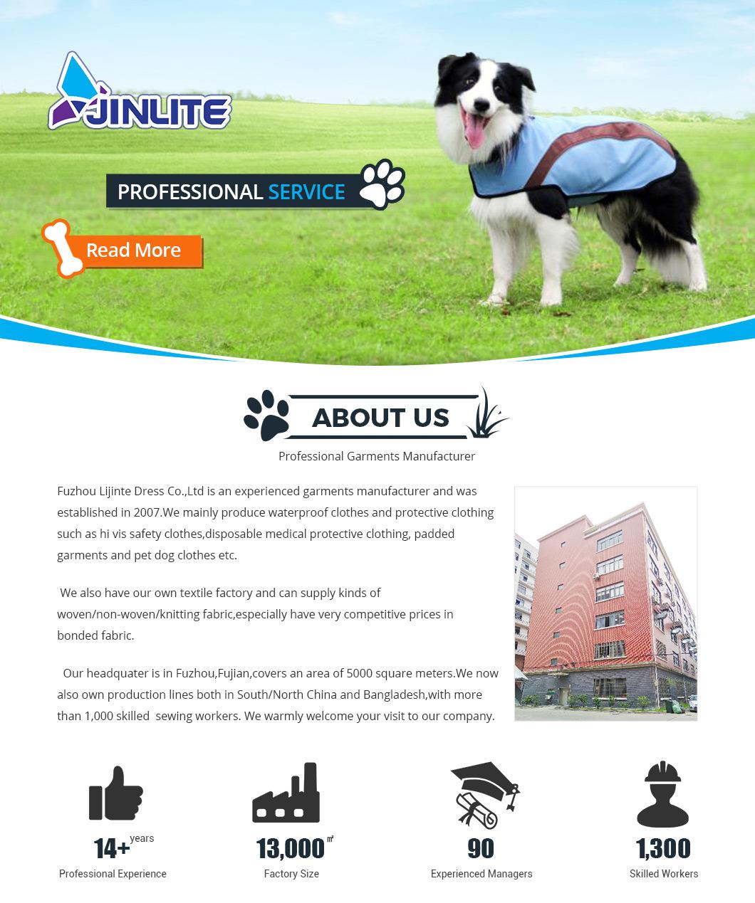 Outdoor Pet Clothes Waterproof Dog Jacket Dog Coat
