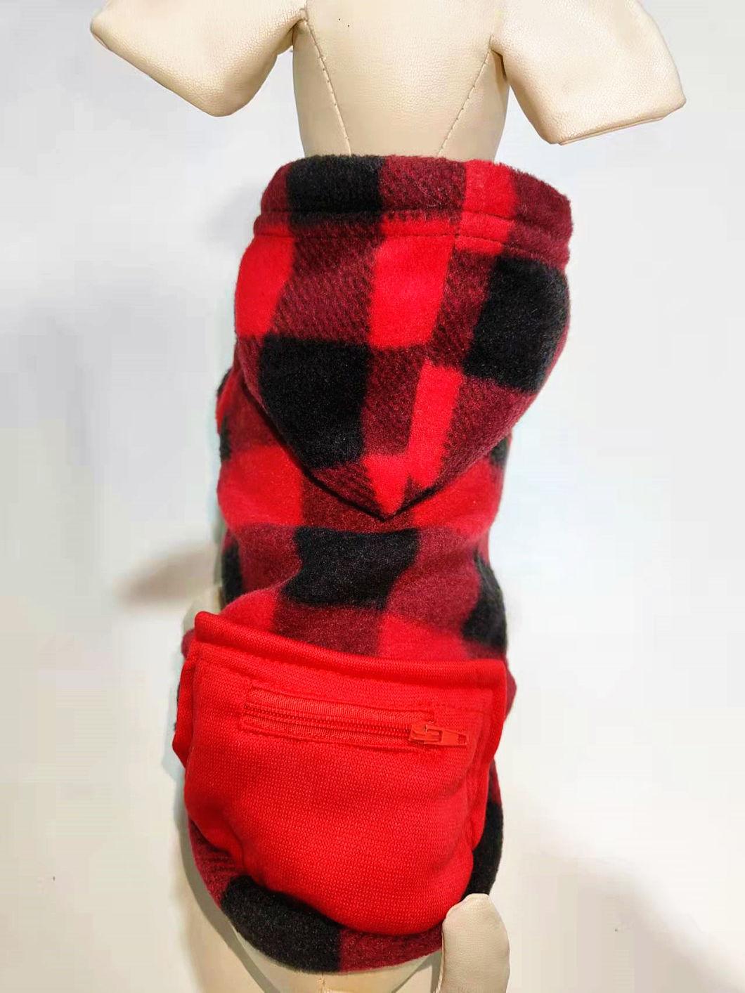 Polar Fleece Winter Pet Hoodie Dog Worm Hoodie Pet Clothes Dog Clothing