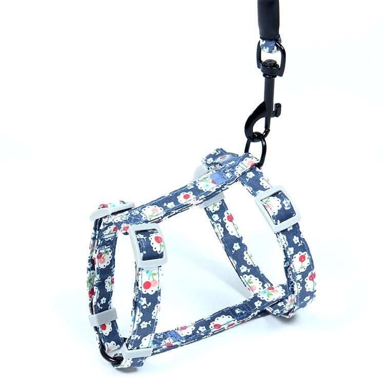Fashionable Print Pet Accessories Adjustable Breathable Small Pet Dog Harness