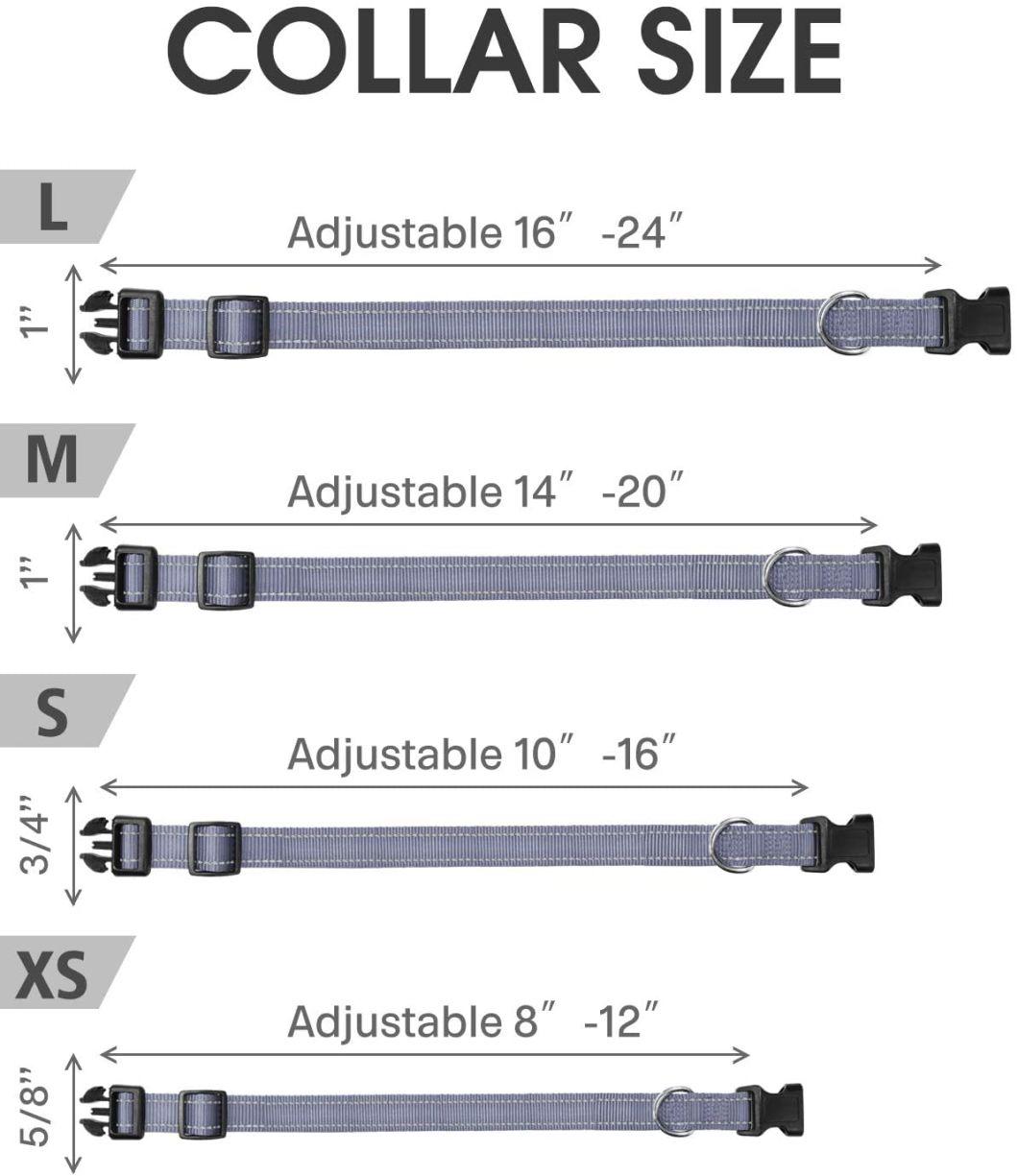 Reflective Nylon Dog Collar with OEM