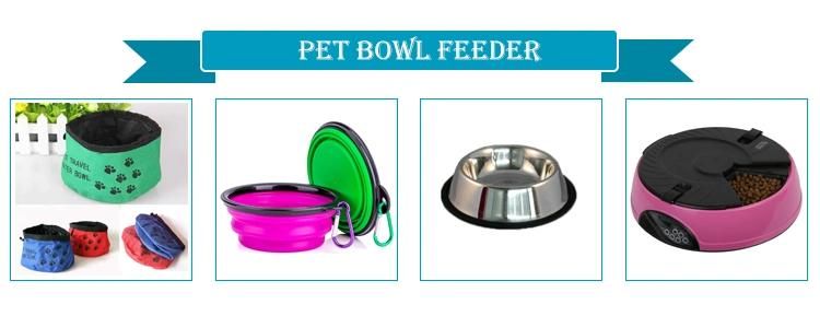 Chamber Storage Container Pet Dog Articles Water Pot Pet Outdoors Two Water Food Cups with Portable Silica Gel Folding Dog Bowl