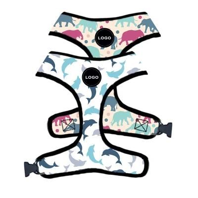 Custom Design 2 in 1 Reversible Dog Harness Neoprene Dog Harness