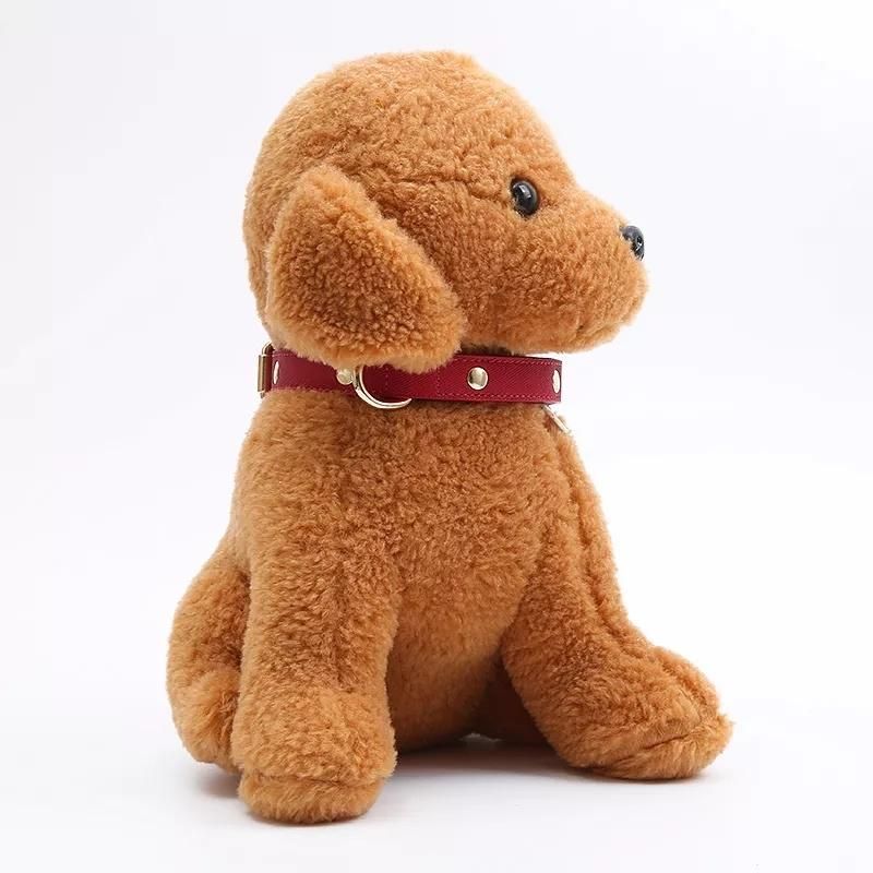 OEM Luxury Genuine Leather Dog Collar Soft Padded Puppy Leather Large Collars for Large Medium Small Dogs