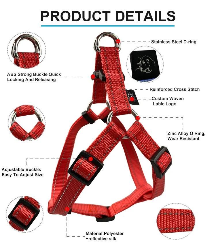 Adjustable Escape Proof Quick Fit Long Leash No-Pull Dog Harness and Leash Set