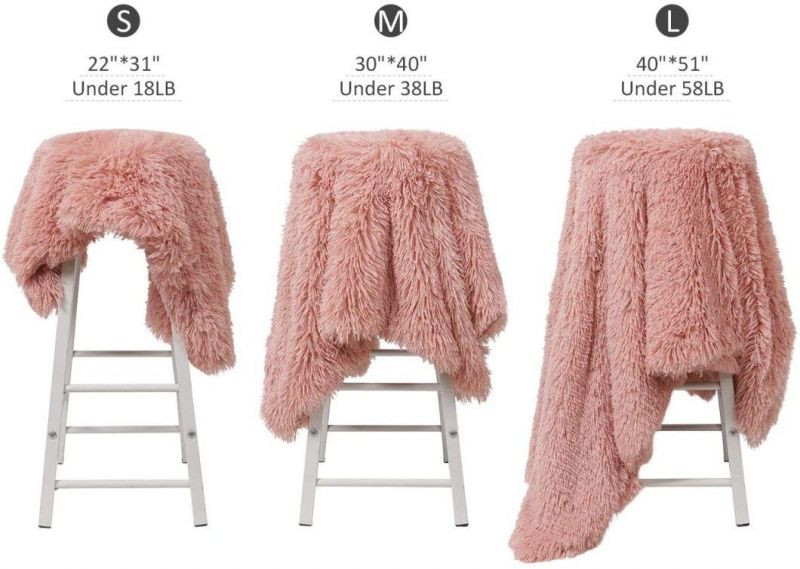 Machine Washable Soft Long Plush Fur Pet Blanket