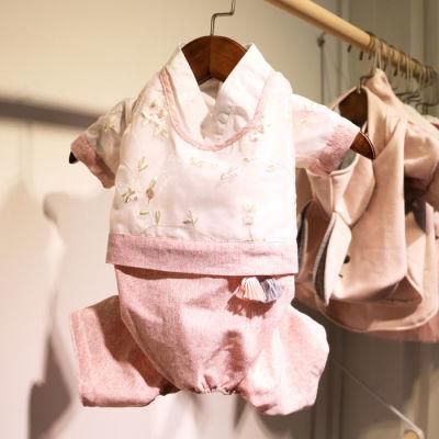 Designer Hanfu Style Custom Pet Clothing Dog Clothes Wholesale Pet Clothes Pet Chinese Hanfu Cat Clothes Dog Clothes
