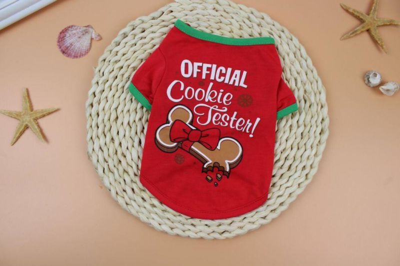 Breathable Soft Dog Costume Christmas Dog T-Shirt