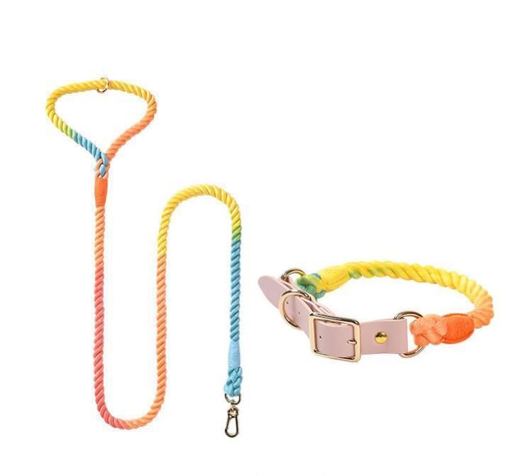 Fast Delivery of Cotton Dog Leash with Multiple Colos Option and Small MOQ