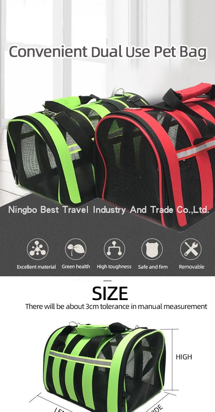Wholesale Customize Popular Pet Products Supply Fashion Dog Carrier Cat Breathable Dog Backpack Foldable Pet Bag