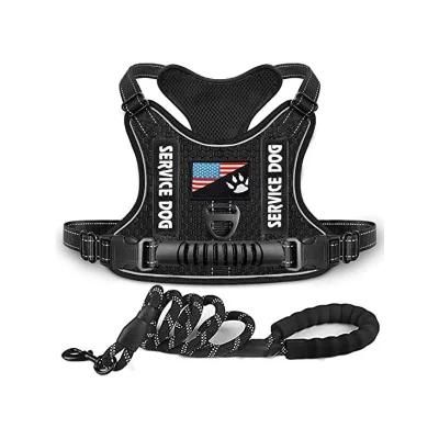 Factory Supply Dog Harness Set Luxury Tactical Dog Harness