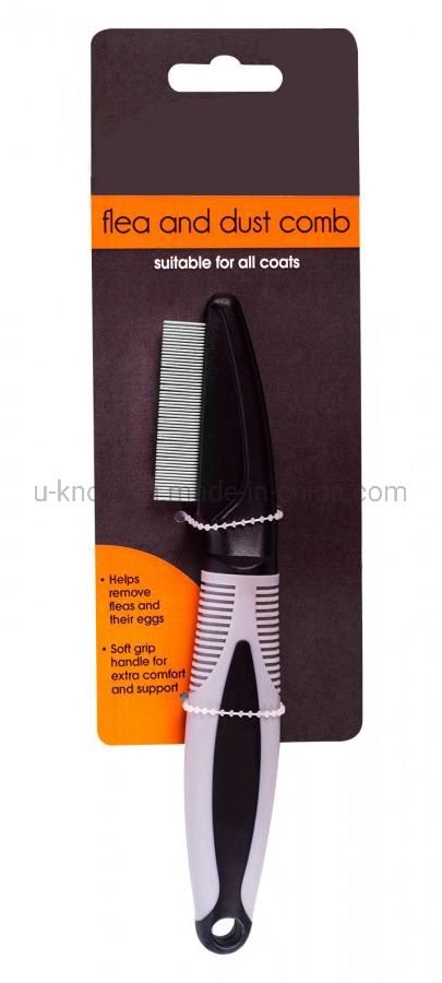 Flea and Dust Comb, Double Sided Comb, Pet Brush Dog Brush, Cat Brush