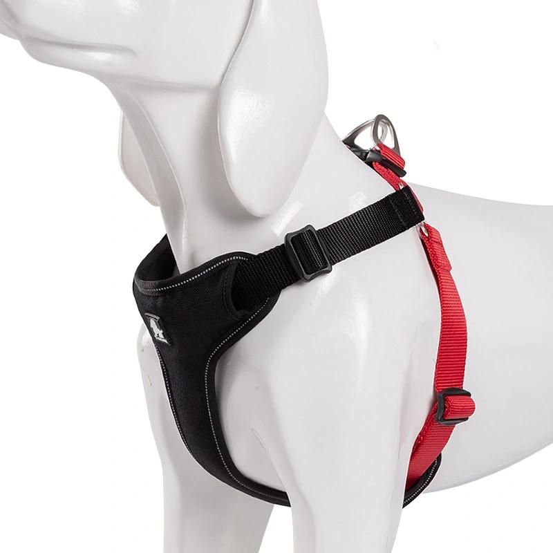 Padded Reflective Dog Harness Vest Pet Harness Adjustable No Pulling Pet Harness