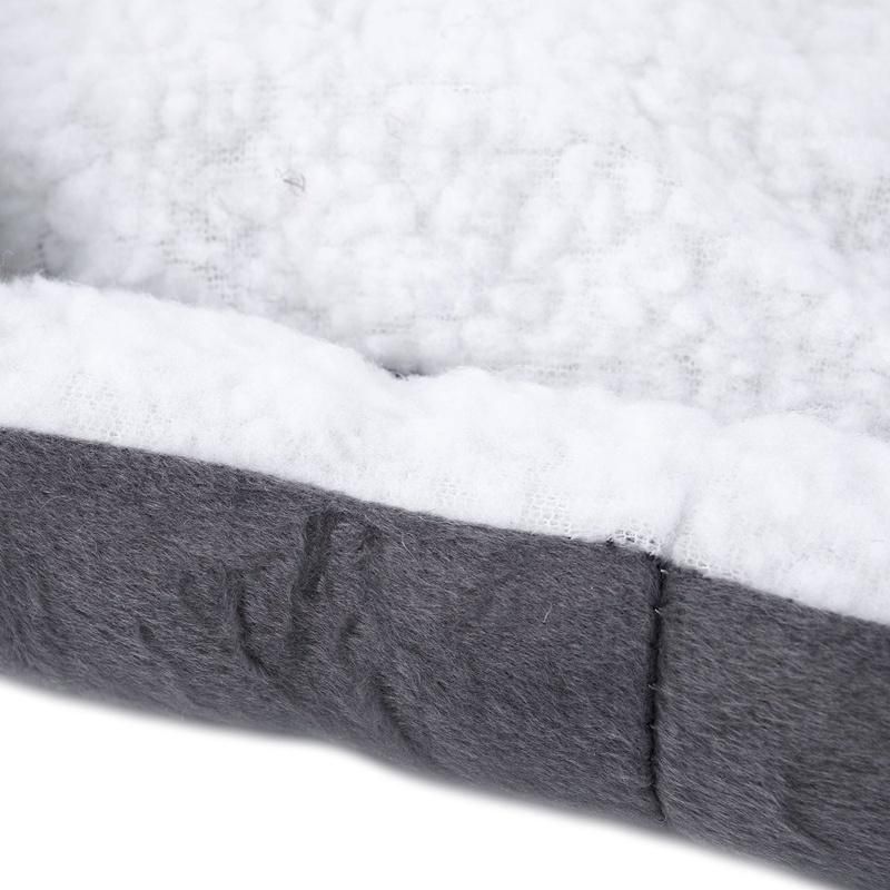 Pet Dog Cat Fleece Warm Bed House Plush Cozy Nest Mat Pad Portable Sleeping Bed
