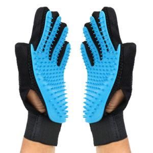 Pet Products Sky Blue Anti-Scratch Massage Pet Gloves