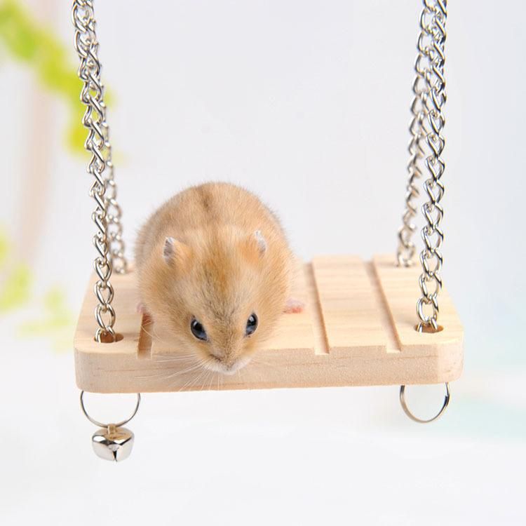 Hamster Hammock Pet Supplies Sleeping Seat Mount Available Mat House Pet Wooden Hanging Swing